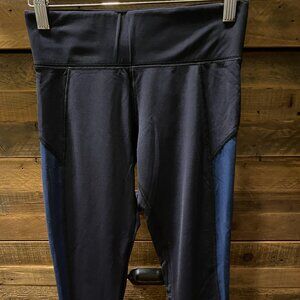 Michi leggings. Navy. 7/8 length. Size Small